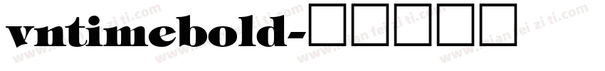 vntimebold字体转换