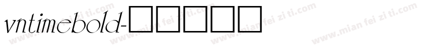 vntimebold字体转换