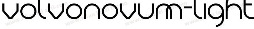 volvonovum-light字体转换