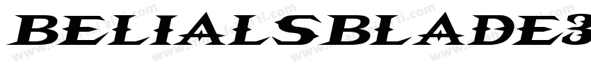 BelialsBlade3d字体转换