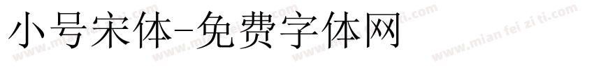 小号宋体字体转换