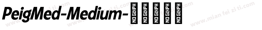 PeigMed-Medium字体转换