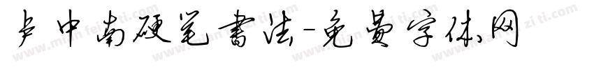 卢中南硬笔书法字体转换