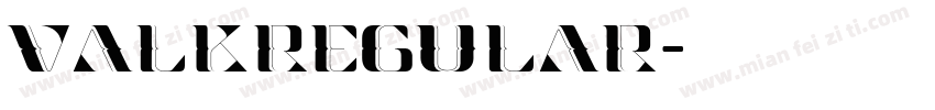 ValkRegular字体转换