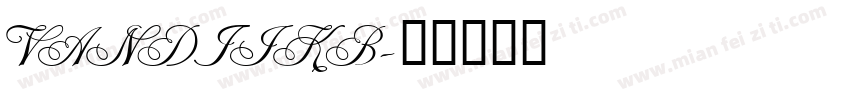 VANDIJKB字体转换
