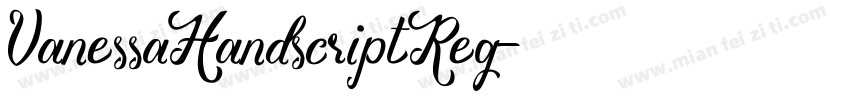 VanessaHandscriptReg字体转换