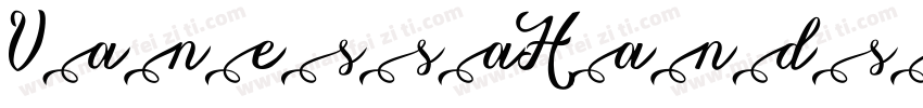VanessaHandscriptReg字体转换