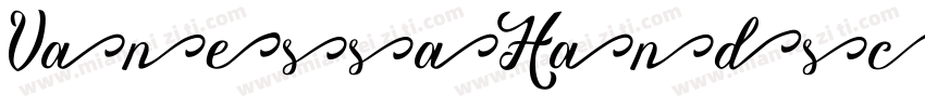 VanessaHandscriptReg字体转换