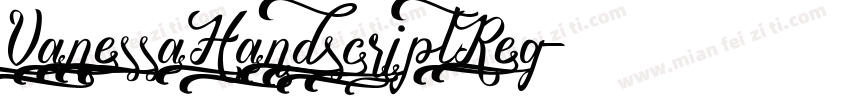 VanessaHandscriptReg字体转换