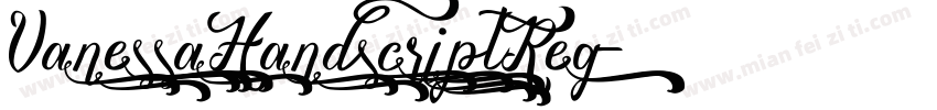 VanessaHandscriptReg字体转换