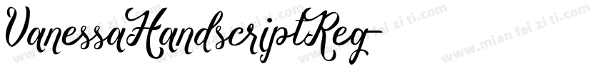 VanessaHandscriptReg字体转换