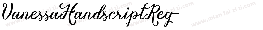 VanessaHandscriptReg字体转换