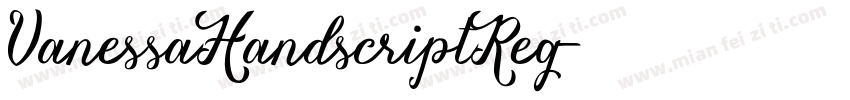 VanessaHandscriptReg字体转换