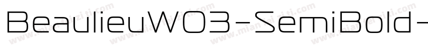 BeaulieuW03-SemiBold字体转换