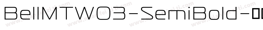 BellMTW03-SemiBold字体转换