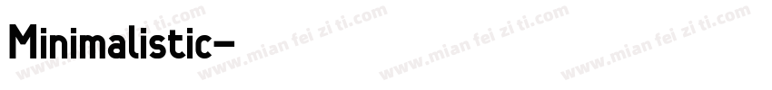 Minimalistic字体转换