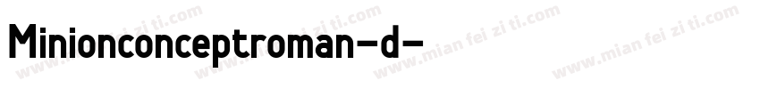 Minionconceptroman-d字体转换