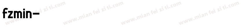 fzmin字体转换