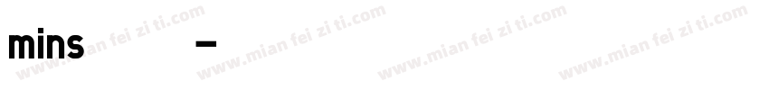 mins修符字体转换