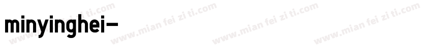 minyinghei字体转换