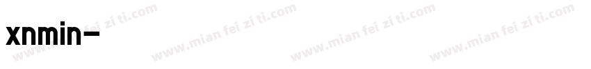 xnmin字体转换