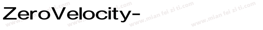 ZeroVelocity字体转换