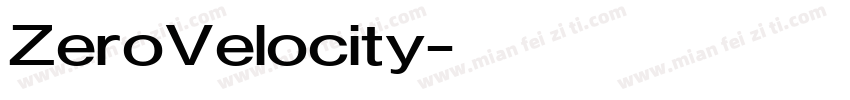 ZeroVelocity字体转换