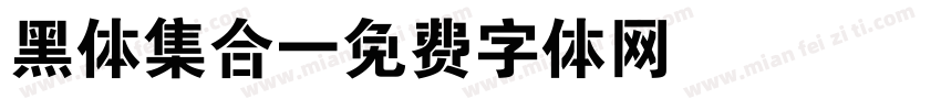 黑体集合字体转换