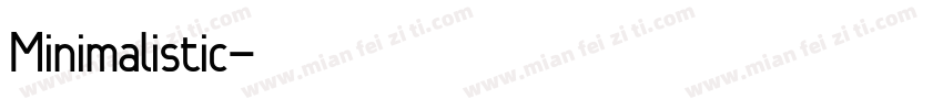 Minimalistic字体转换