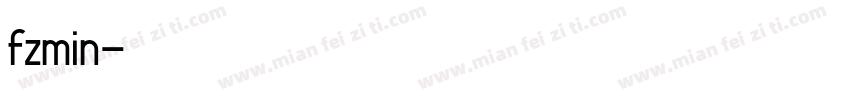 fzmin字体转换