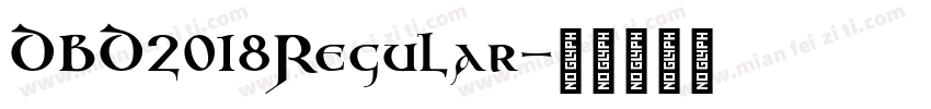 DBD2018Regular字体转换