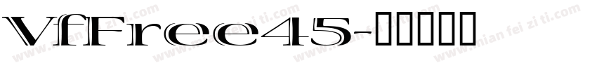VfFree45字体转换