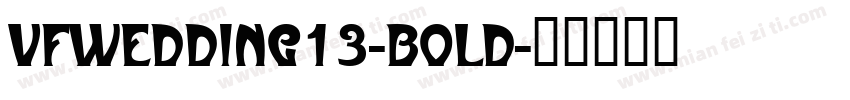 VfWedding13-Bold字体转换