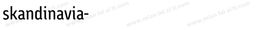 skandinavia字体转换
