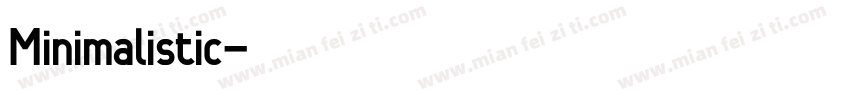 Minimalistic字体转换