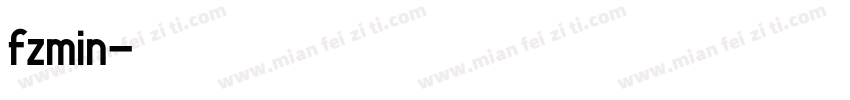 fzmin字体转换