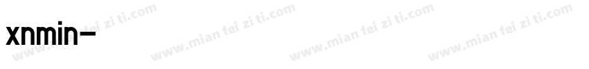 xnmin字体转换