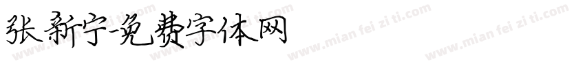 张新宁字体转换
