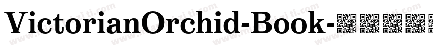 VictorianOrchid-Book字体转换