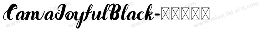 CanvaJoyfulBlack字体转换