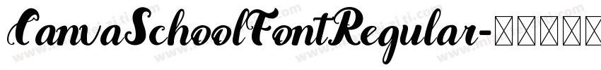 CanvaSchoolFontRegular字体转换
