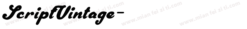 ScriptVintage字体转换
