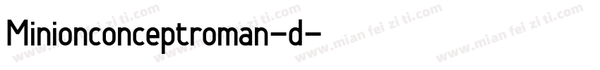 Minionconceptroman-d字体转换