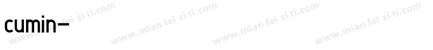 cumin字体转换