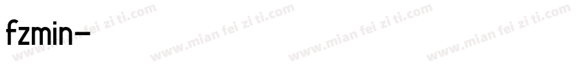 fzmin字体转换