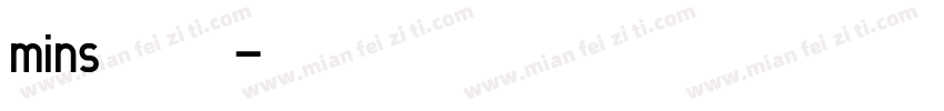 mins修符字体转换