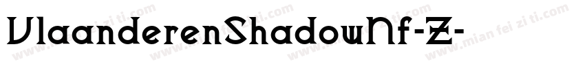 VlaanderenShadowNf-Z字体转换