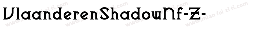 VlaanderenShadowNf-Z字体转换