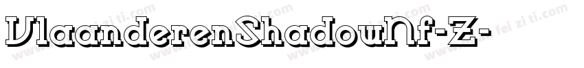 VlaanderenShadowNf-Z字体转换