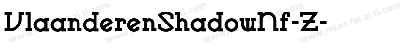 VlaanderenShadowNf-Z字体转换